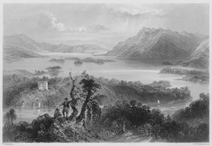 Hazlewood und Lough Gill, Sligo von William Henry (after) Bartlett
