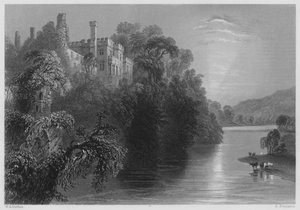 Lismore Castle, County Waterford (Stich) von William Henry (after) Bartlett