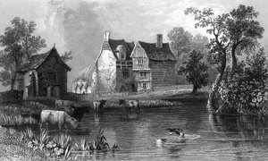 Beleigh Abbey, bei Maldon, Essex, graviert von Charles Mottram, 1832 von William Henry Bartlett
