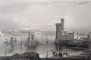 Black Rock Castle, in der Nähe von Cork, Irland, 1830er Jahre