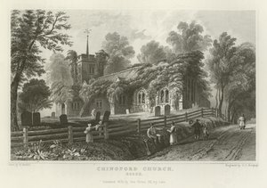 Chingford Kirche, Essex von William Henry Bartlett