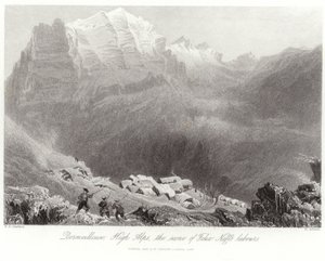 Dormeilleuse in den Hochalpen von William Henry Bartlett