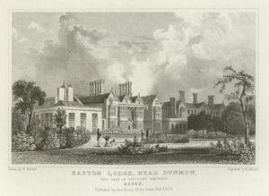 Easton Lodge, nahe Great Dunmow, der Sitz von Viscount Maynard, Essex von William Henry Bartlett