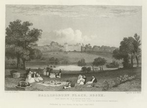 Hallingbury Place, Essex, der Sitz von J A Houblen, Esquire von William Henry Bartlett