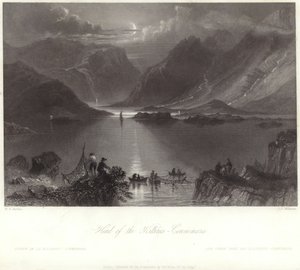 Kopf der Killeries, Connemara von William Henry Bartlett