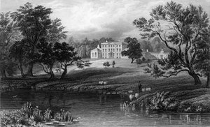 Mistley Hall, Essex, graviert von John Carr Armytage, 1832