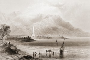 Denkmal für General Ross in Rosstrevor, County Down, Nordirland, aus 