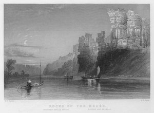 Felsen an der Maas (Stich)