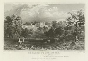 Terling Place, Essex, der Sitz von General Strutt von William Henry Bartlett