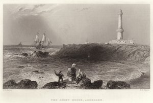 Der Leuchtturm, Aberdeen von William Henry Bartlett