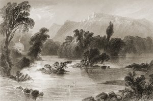 Das Treffen des Wassers, Vale of Avoca, County Wicklow, aus 