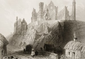 Der Felsen von Cashel, County Tipperary, Irland, aus 