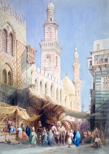 Die Sharia El Gohargiyeh, Kairo, 19. Jahrhundert
