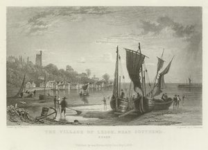 Das Dorf Leigh, in der Nähe von Southend, Essex von William Henry Bartlett