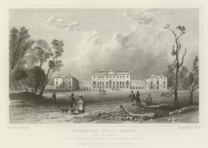 Thorndon Hall, Essex, von Norden, Sitz von Lord Petrie von William Henry Bartlett
