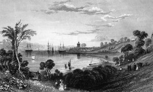 Wivenhoe, Essex, graviert von John Rogers, 1832