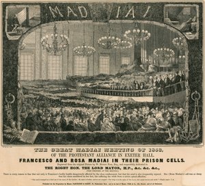 Das große Madiai-Treffen von 1853 der Protestantischen Allianz in Exeter Hall, London