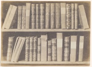 Eine Szene in einer Bibliothek, Platte VIII aus dem Bleistift der Natur