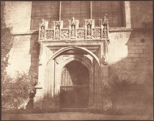 Eine alte Tür im Magdalen College, Oxford von William Henry Fox Talbot