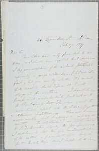 Signierter Brief von William Henry Fox Talbot an James David Forbes, 1839