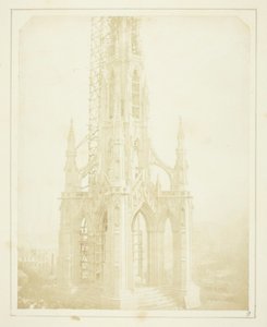 Sir Walter Scotts Denkmal, Edinburgh; wie es im Oktober 1844 fast fertig aussah von William Henry Fox Talbot