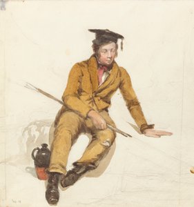 Ein junger Gelehrter geht angeln von William Henry Hunt