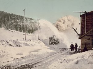Schneepflug in Colorado auf der Colorado Midland Railroad am Hagerman Pass