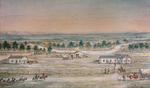 Die Whitman-Mission im Jahr 1845