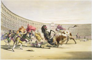 Der Picador in Gefahr, 1865 von William Henry Lake Price