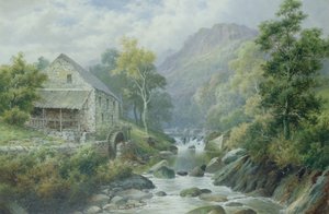 Alte stillgelegte Mühle, Dolgelly von William Henry Mander