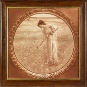 Feldblumen (fotografische Reproduktion in Sepia) von William Henry Margetson