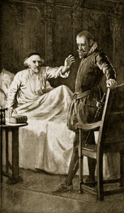 Knox auf seinem Sterbebett, November 1572, Illustration aus 