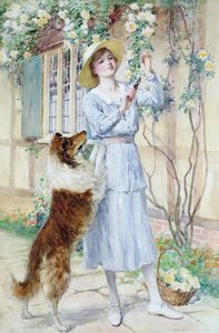 Rosen pflücken von William Henry Margetson