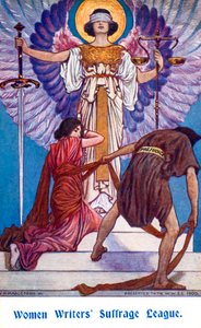 Frauen Schriftsteller Wahlrechtsliga, 1909 von William Henry Margetson