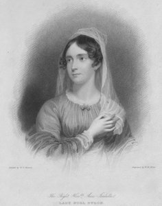 Die Rechte Ehrenwerte Anne Isabella Lady Noel Byron, Ehefrau des Dichters George Gordon Byron von William Henry Mote