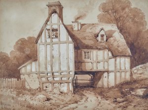 Alte Häuser in Penshurst, Kent von William Henry Stothard