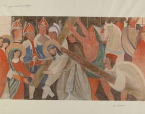 Station des Kreuzwegs Nr. 4: Jesus trifft seine Mutter