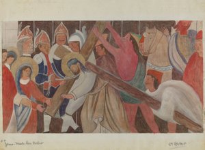 Station des Kreuzes Nr. 4: Jesus begegnet seiner Mutter, ca. 1936