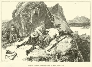 Prinz Albert beim Hirschjagen in den Highlands