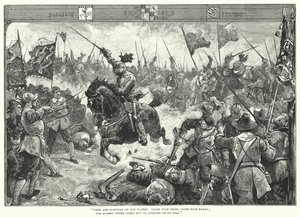 Die Schlacht von Naseby (Gravur)