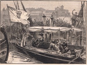 Flucht der königlichen Familie von Portugal von William Heysham Overend