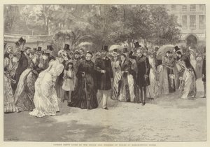 Gartenparty gegeben vom Prinzen und der Prinzessin von Wales im Marlborough House von William Heysham Overend