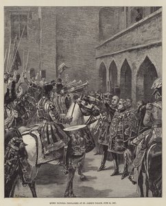 Königin Victoria proklamiert im St. James