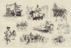 Skizzen aus The Illustrated Naval and Military Magazine, Nr. 1, Juli 1884
