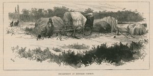 Skizzen des Zigeunerlebens; Lager auf Mitcham Common von William Heysham Overend