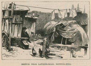 Skizzen des Zigeunerlebens; Skizze in der Nähe der Latimer Road, Notting Hill