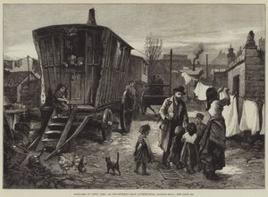 Skizzen des Zigeunerlebens, ein Lager in der Nähe der Latimer-Road, Notting-Hill von William Heysham Overend