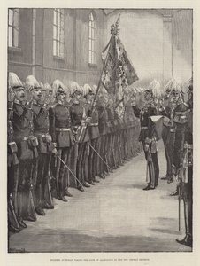 Soldaten in Berlin leisten den Treueeid auf den neuen deutschen Kaiser