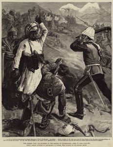 Der Afghanische Krieg, ein Vorfall in der Schlacht von Futtehabad, 2. April