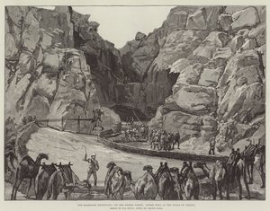 Die Khartoum-Expedition, auf dem Wüstenmarsch, Unterer Brunnen bei den Brunnen von Gakdul